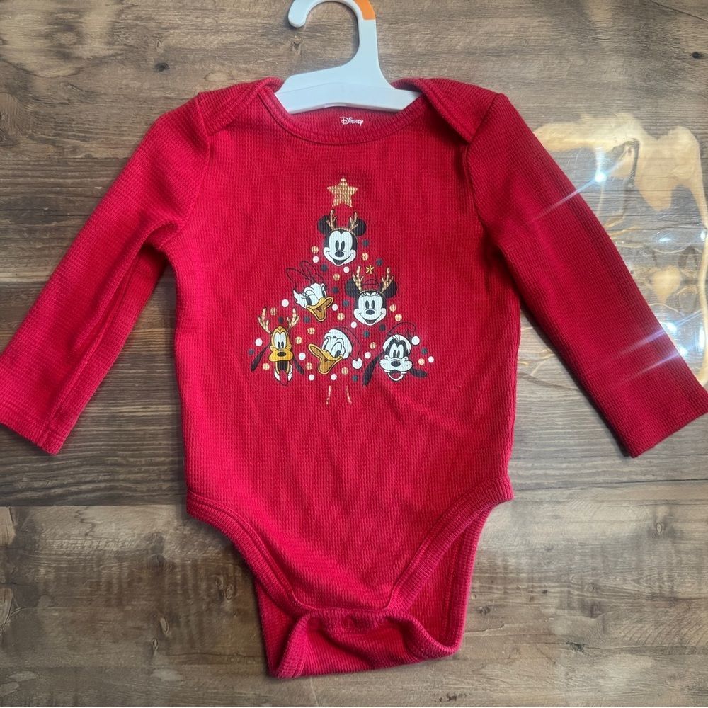 Disney Red Christmas One Piece onesie 12month